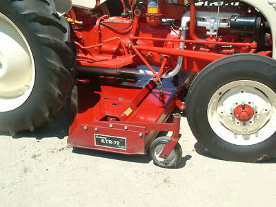 72 inch finish belly mower 3PT fits ford 8N zero turn ?