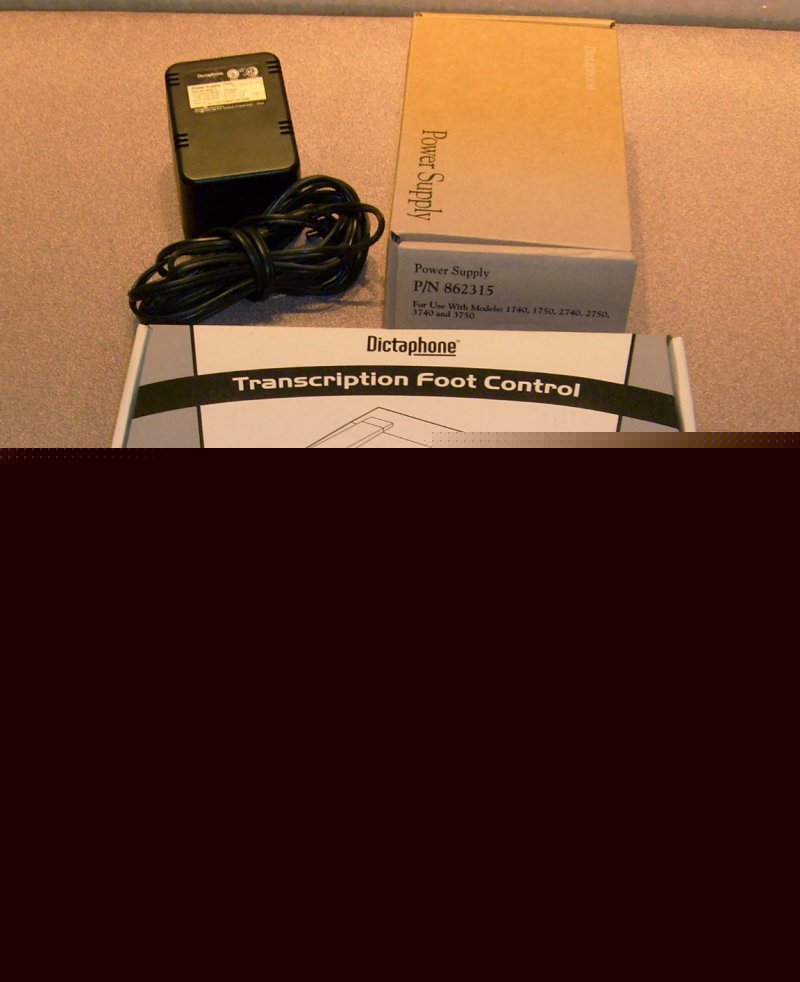Dictaphone transcription accessories adapter pedal etc.
