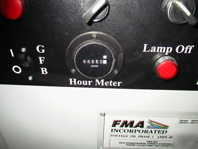 Fma uv coater 2006 model rcs 14 uvc only 431 hours
