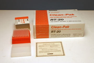 Rainin clean-pak microliter pipette tips rt-20, 250UL