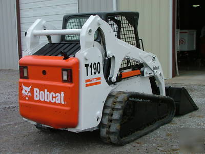 2005 bobcat T190 track skid steer loader kubota diesel