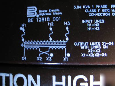 Basler high voltage transformer BE12818001