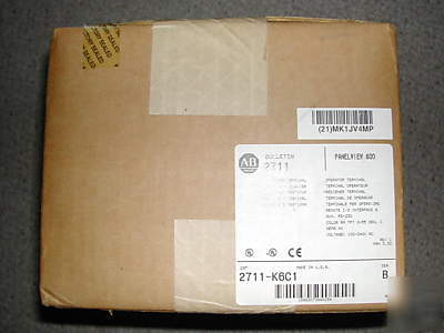 Factory sealed allen bradley 2711-K6C1/b panelview 600