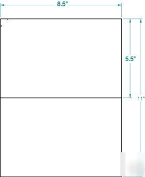Half sheet shipping 8 Â½ x 5 Â½ craft scrapbook label