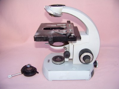 Carl zeiss microscope frame w/ stage,turret & condenser