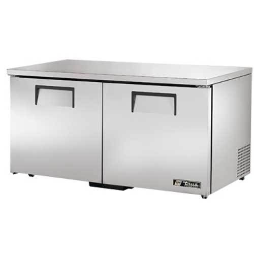 True tuc-60F-lp undercounter freezer, 2 doors, 60 3/8