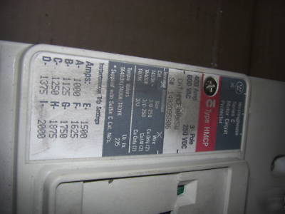 Westinghouse motor circuit protector HMCP400K5W (1697)