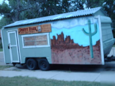 Old time photo concession trailer-stocked-turnkey