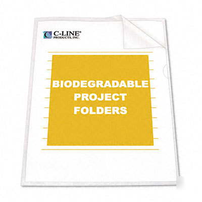 Biodgrdble folders, polypropylene, letter size, 25/box