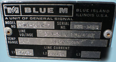 Blue m POM7-146C-3 oven