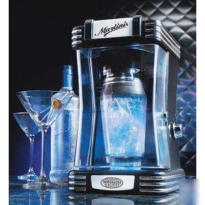 Nostalgic electrics automatic black martini shaker