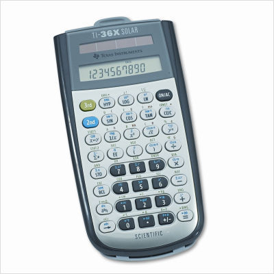 Ti-36X solar scientific calculator, 10-digit lcd