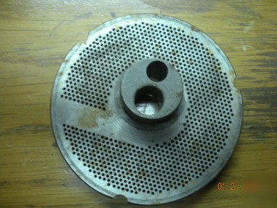 Used speco triumph 300BC meat grinder plate 1/16