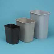 Wastebasket,plas,20H,bk - RUB295700BK - 295700BK