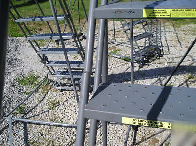 Warehouse steps ballymore 10 ft. rolling ladder ohio