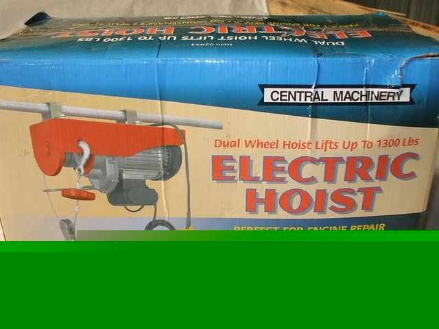 1300LB. cap electric hoist auto 2954