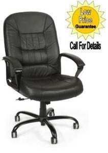 800-l black big & tall adjustable office leather chair