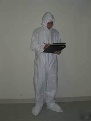 Breathable disposable protective coveralls xl 25/case