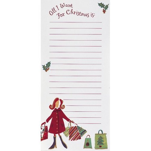 Magnetic christmas notepad - all i want for christmas..