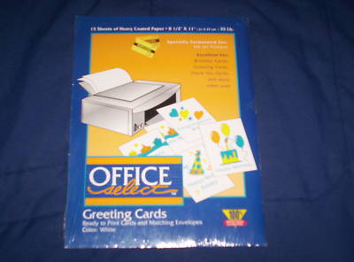 Bn 15 sheet pack of blank greeting cards & envelopes