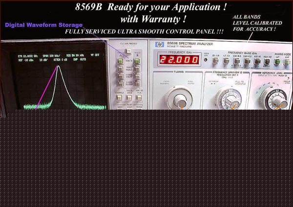 Hp 8569B 22GHZ spectrum analyzer lab quality nmint cond