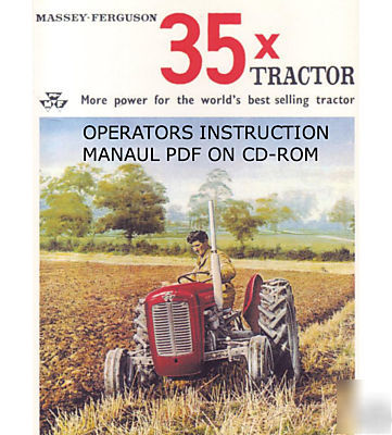Massey ferguson tractor A3 152 35X operator manual book