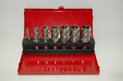New annular cutter set of 6 broach - magnetic drill hss