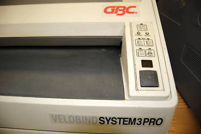 Gbc velobind system 3 pro binding machine