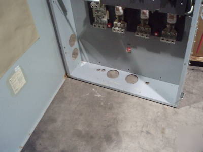 Ge 800 amp 600 volt disconnect switch w/ fuses 3 phase