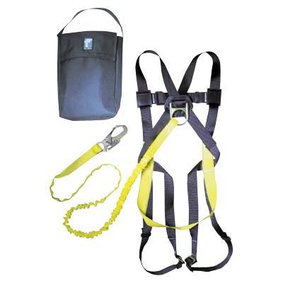 New body safety harness/lanyard combo with bag - 