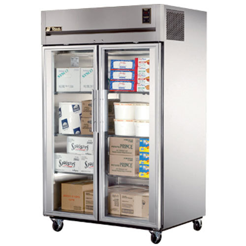 True TR2F-2G reach-in freezer, 2 glass doors, 51 3/8