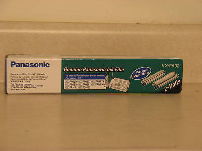 One box of 2 rolls genuine panasonic ink film kx-FA92