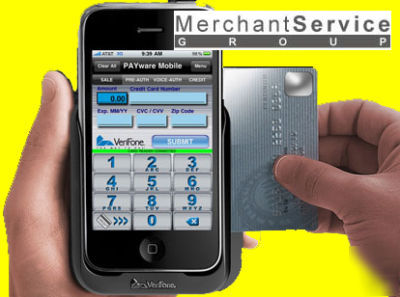Verifone payware for the apple iphone take credit cards