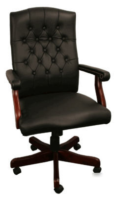 Vinyl executive swivel chair manager desk chair hi back