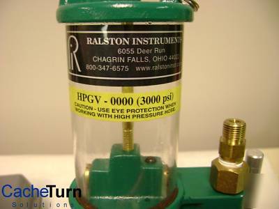 Ralston instruments hydraulic test pump hpgv-0000 3000