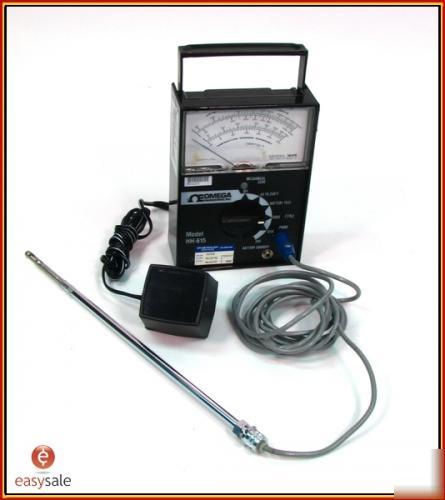Omega hh-615 analog portable air wind velocity meter