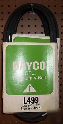 Dayco L499 gpl premium industrial fhp v-belt lot 12 