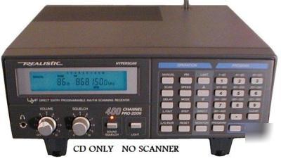 Scanner servicing /oper. data on (cd) pro 2006 PRO2006
