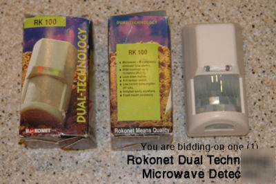 Rokonet rk 100 dual technology microwave + ir sensor