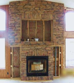 Stone veneer and outdoor fireplaces