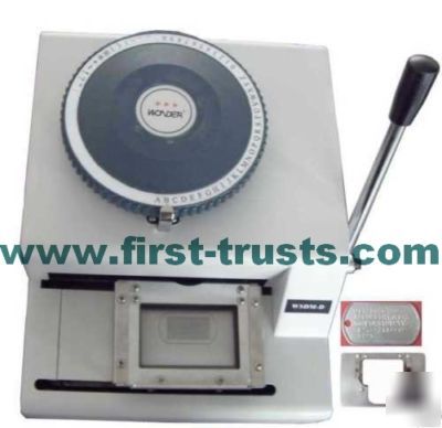 New letterpress,embossing,stamping,dog tag machine 