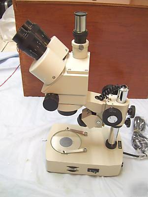New trinocular stereo zoom microscope, 7X-45X , 