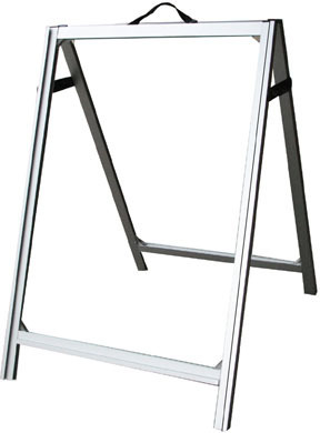 Aluminum a frame signboard dry erase sidewalk 24 x 36