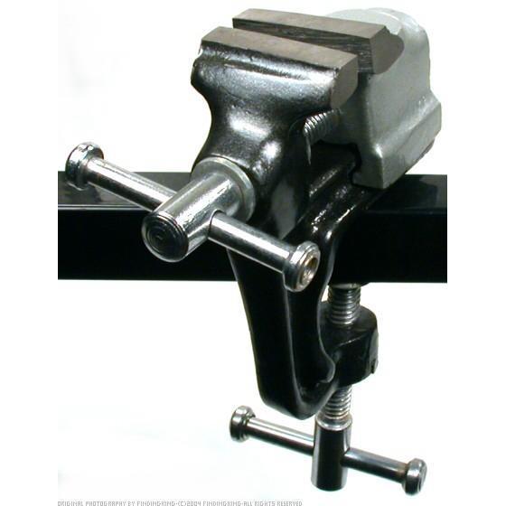 Clamp-on bench vice jewellers metalsmith holder tool
