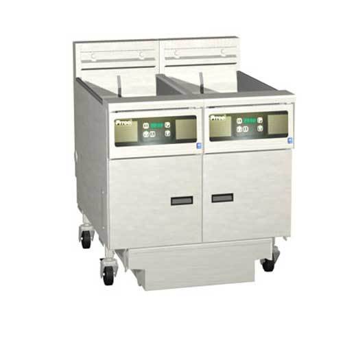 Pitco 2-SE14D-s/fd (2) fryers, heavy duty, (2) 50 lbs. 