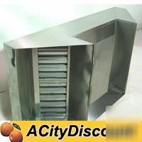 Used delfield 2 comp island style grease exhaust hood