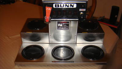 Bunn CRTF5-35 automatic coffee brewer with 5 warmers