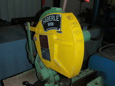 6740 haberle model H350 series b cold saw