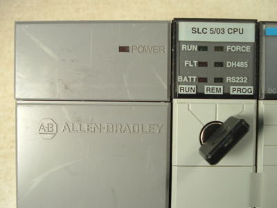 Allen bradley slc 500 7-slot rack loaded, 1747, 1746