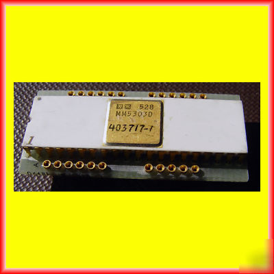 MM5303D ic mounted board gold top & pins white ceramic